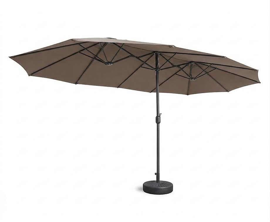 Dubbele Parasol XXL Taupe