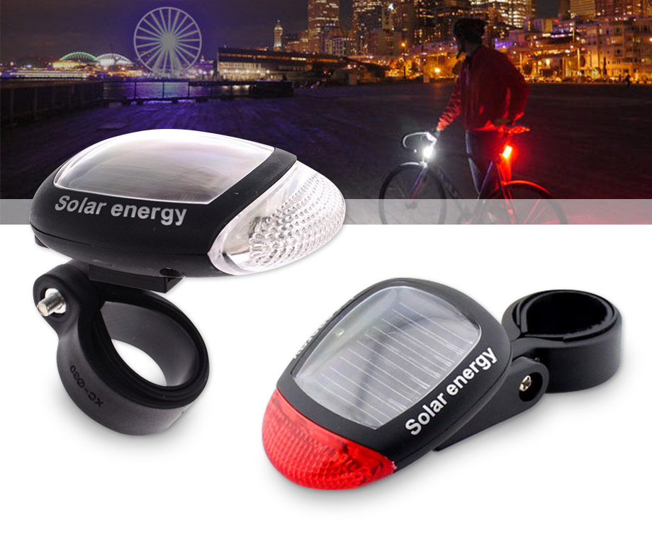 Set Solar Fietsverlichting Voor \u0026 Achter - Geen Gedoe Met Dynamo En  Batterijen! | VoordeelVanger.nl - Dagelijks topaanbiedingen!