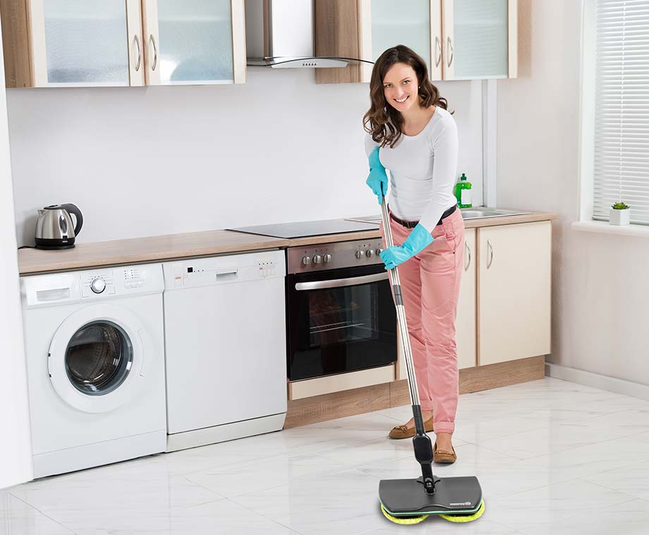 Autoclean Mop 360° draaibare bezem pas de taille Dweil en Emmer Set Innovatieve Dubbel
