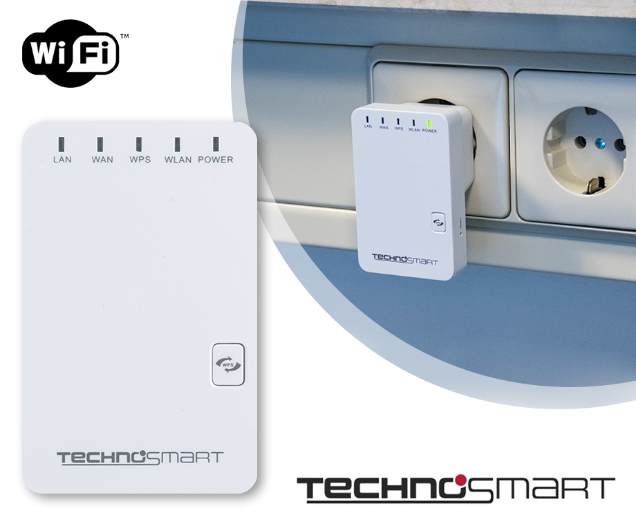 Technosmart WiFi Repeater - Huis Snel Draadloos Internet! | VoordeelVanger.nl - Dagelijks topaanbiedingen!
