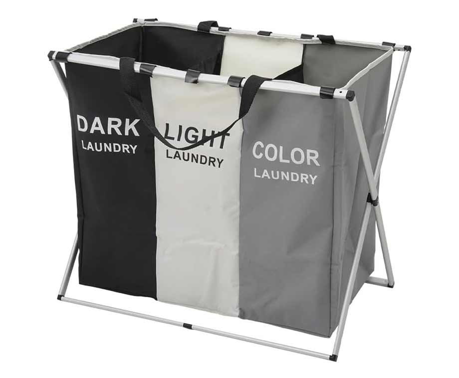 Wasmand Opvouwbaar Met 3 Vakken