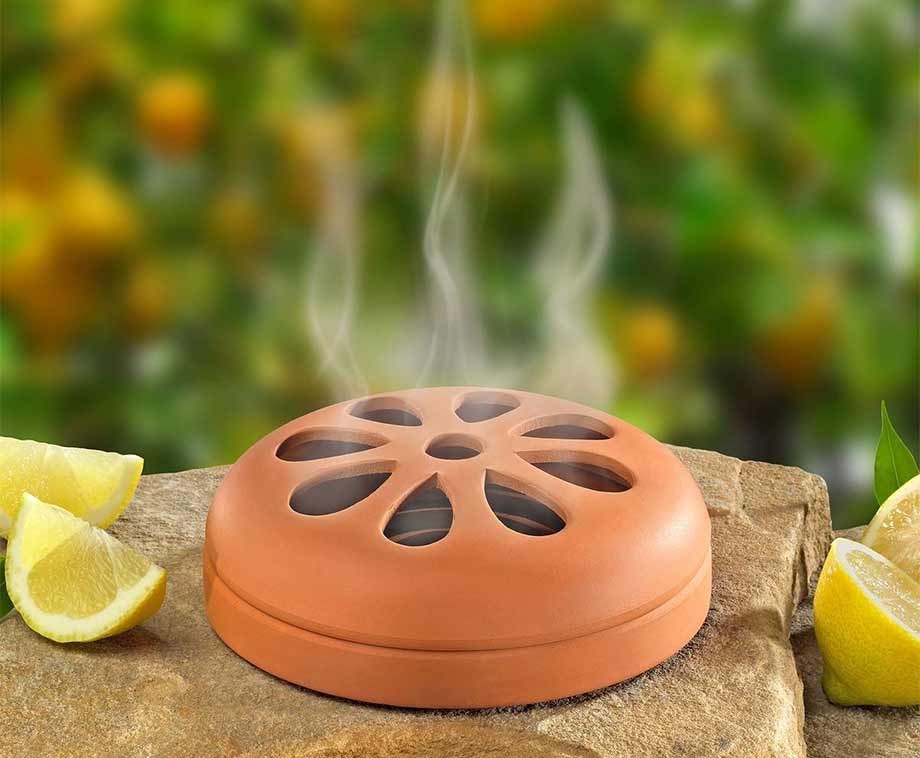 Draagbare citronella spoelhouder - ijzeren muggenspoel en wierookbrander voor binnen en buiten, terras, terras, camping