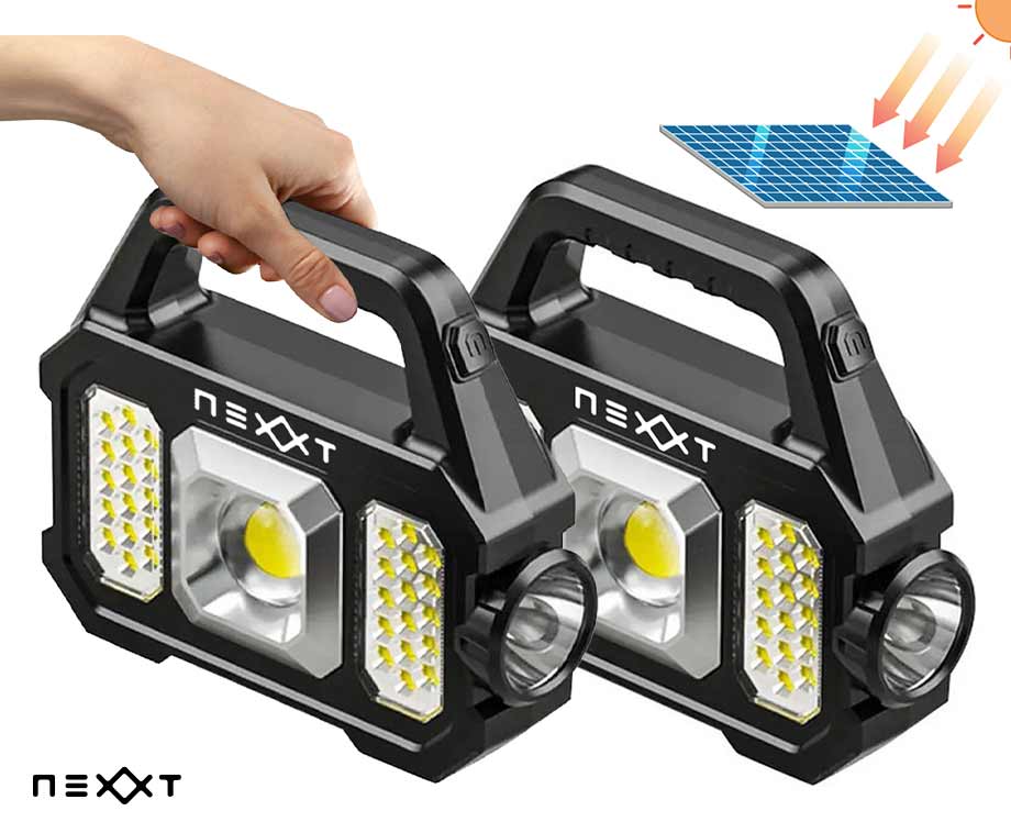 XL Draadloze Noodlamp Met Zonne-Energie Aanbieding ⏰ | Voord