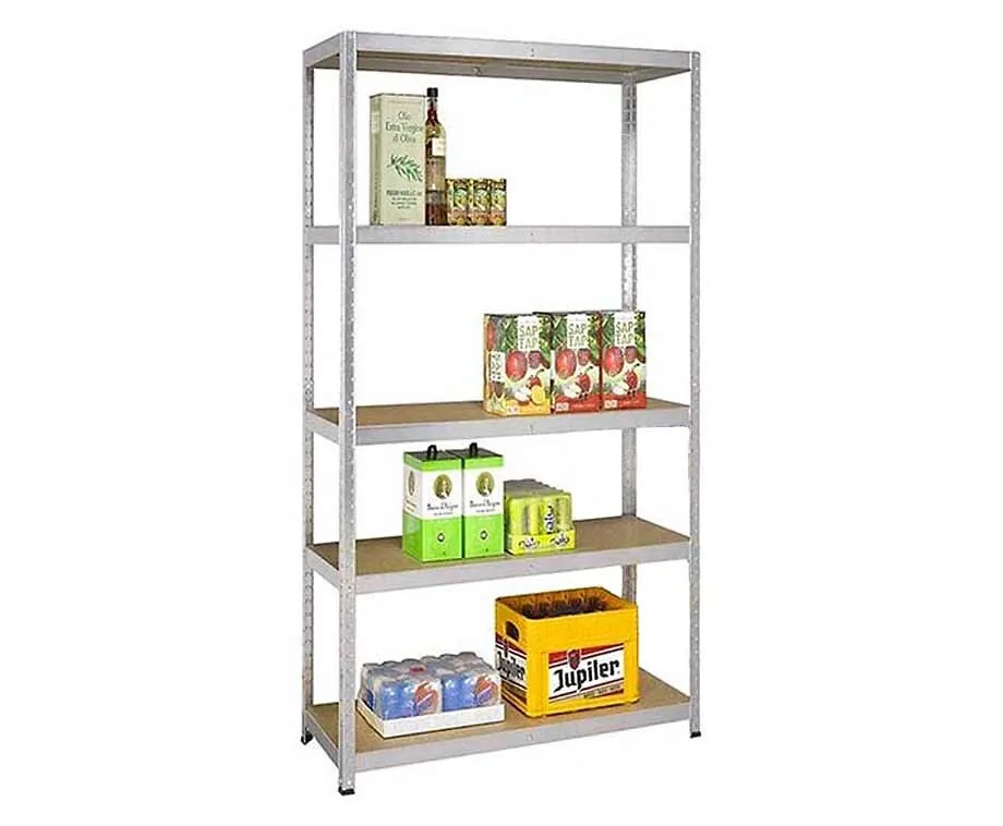 Stellingkast 5 Planken RVS 90 cm