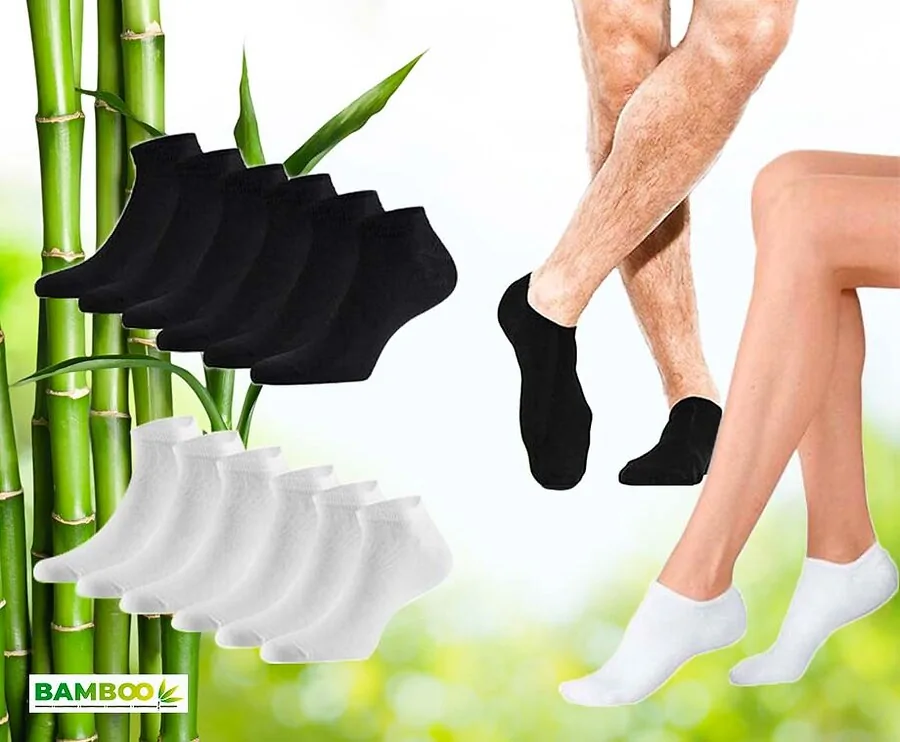 10-Pack Bamboe Sneakersokken - Voor Dames En Heren!