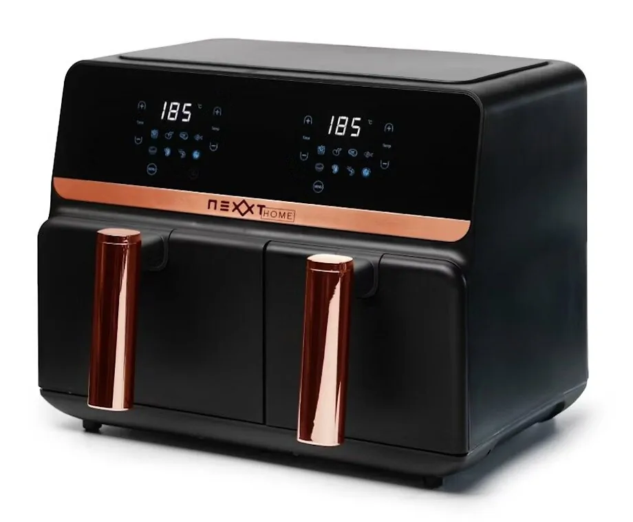 Dubbele Airfryer 9 Liter met Touchscreen Roségoud