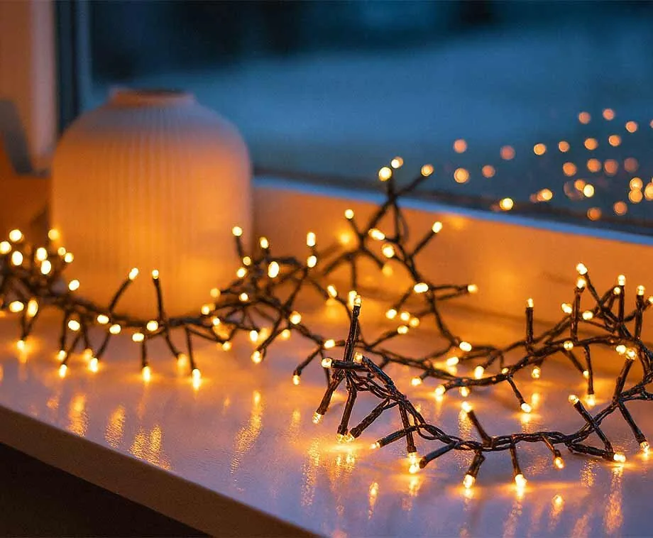 Microcluster Kerstverlichting Extra Warm Wit