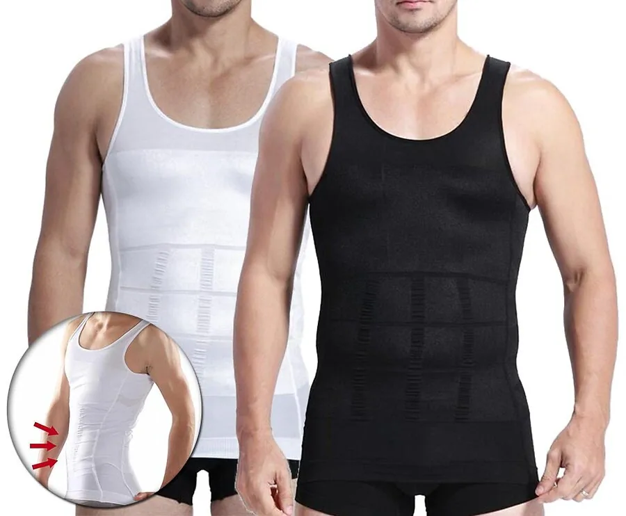 Slim Shirt Voor Mannen - Buik Corrigeren, Ondersteunen En Trainen!