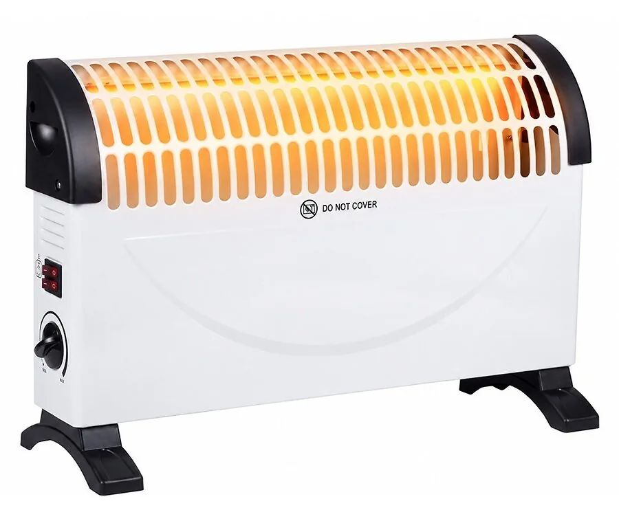 Convectorkachel 1500W Wit met Thermostaat