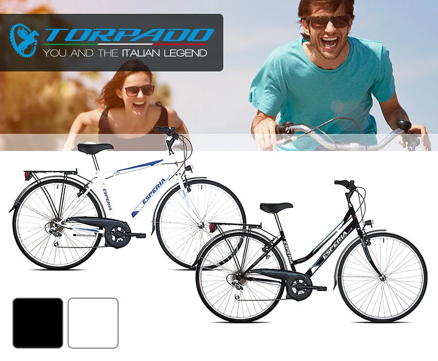 Torpado Esperia Dames- Of Herenfiets - Met Shimano Versnelling Met 6 Verzetten!