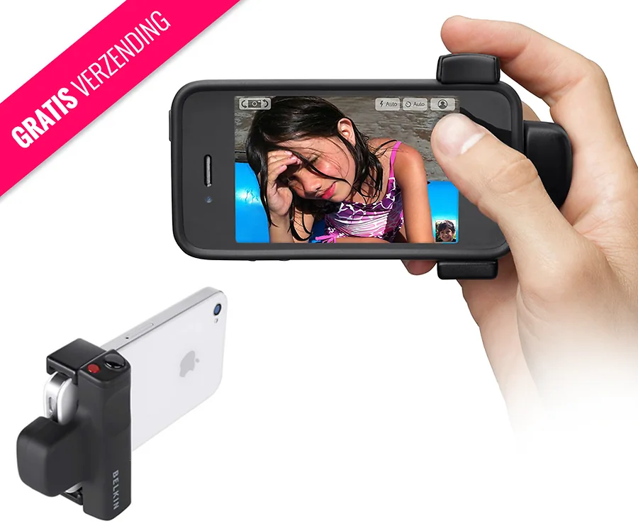Belkin LiveAction Camera Grip voor iPhone 4 en 4S en iPod Touch 4th
