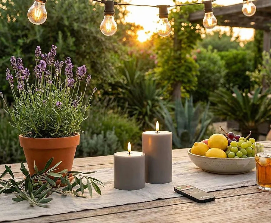 2-PACK Oplaadbare LED Kaarsen - Waterdicht Dus Geschikt Voor Buiten En Binnen!