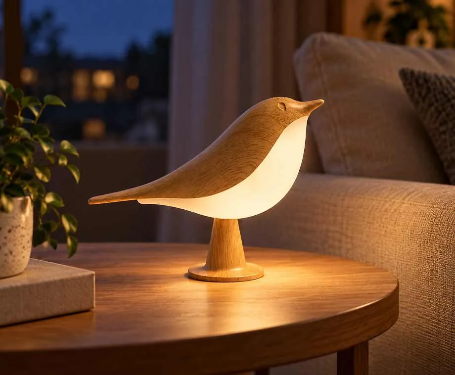 Vogellamp Draadloos Oplaadbaar 3 Lichtkleuren