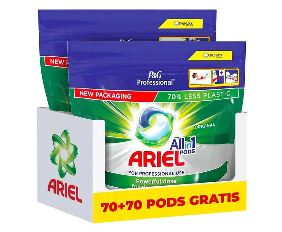 Ariel All-In-One Pods Regular - Vandaag 70+70 GRATIS!