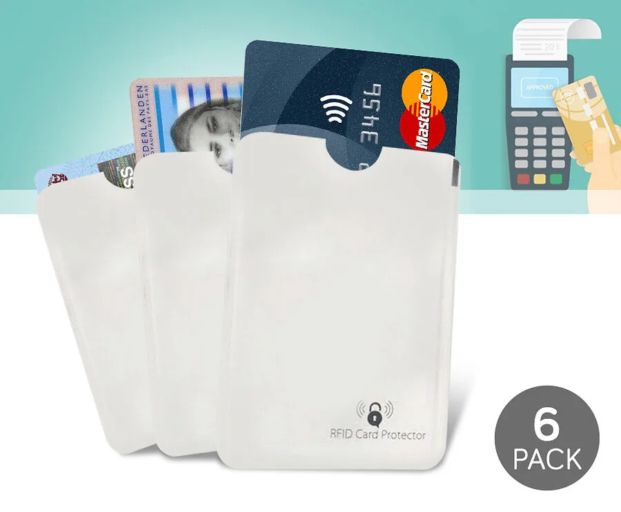6-Pack Anti-Skim Beschermhoesjes - Beveilig Je Pasjes Tegen Criminelen!