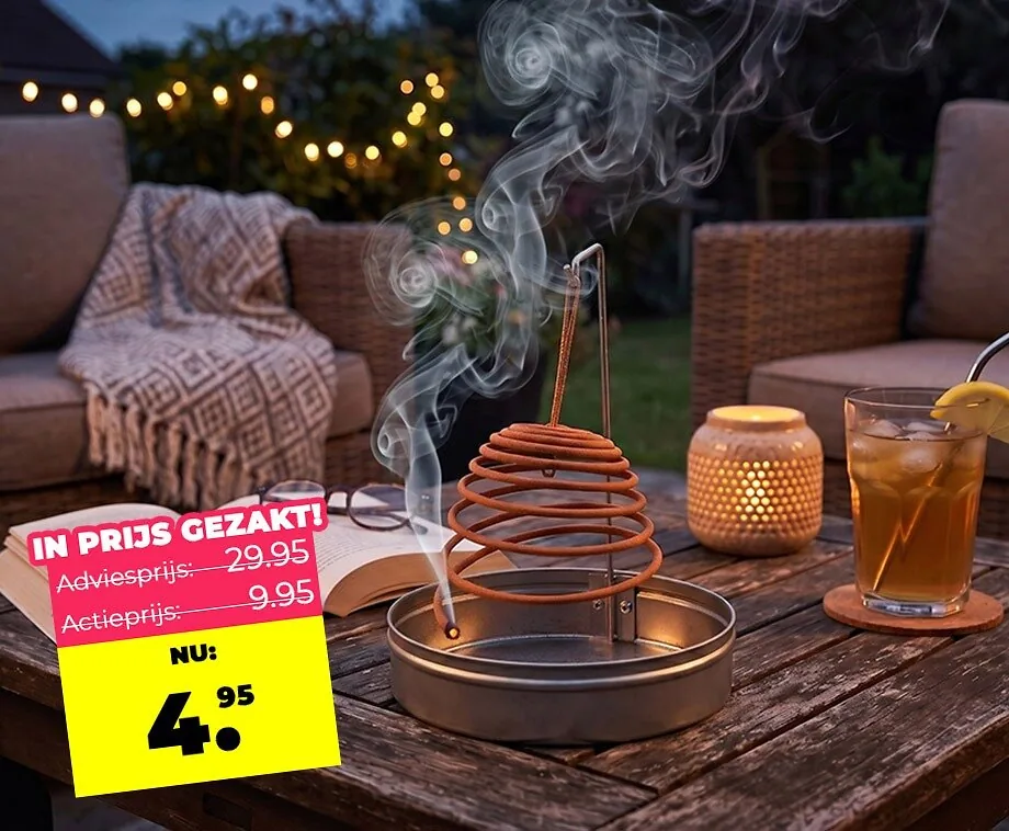 Anti-Muggen Wierook Spiraal Citronella