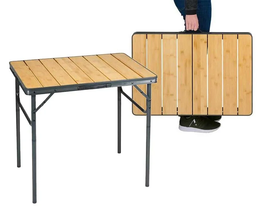 Campingtafel Inklapbaar Bamboe 75x55 cm