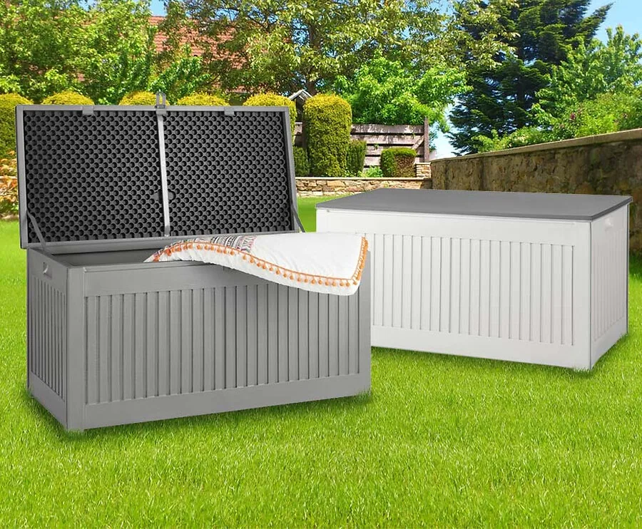 Grote Opbergbox Voor Buiten - Voor Gereedschappen, Kussens, Speelgoed, Etc.!