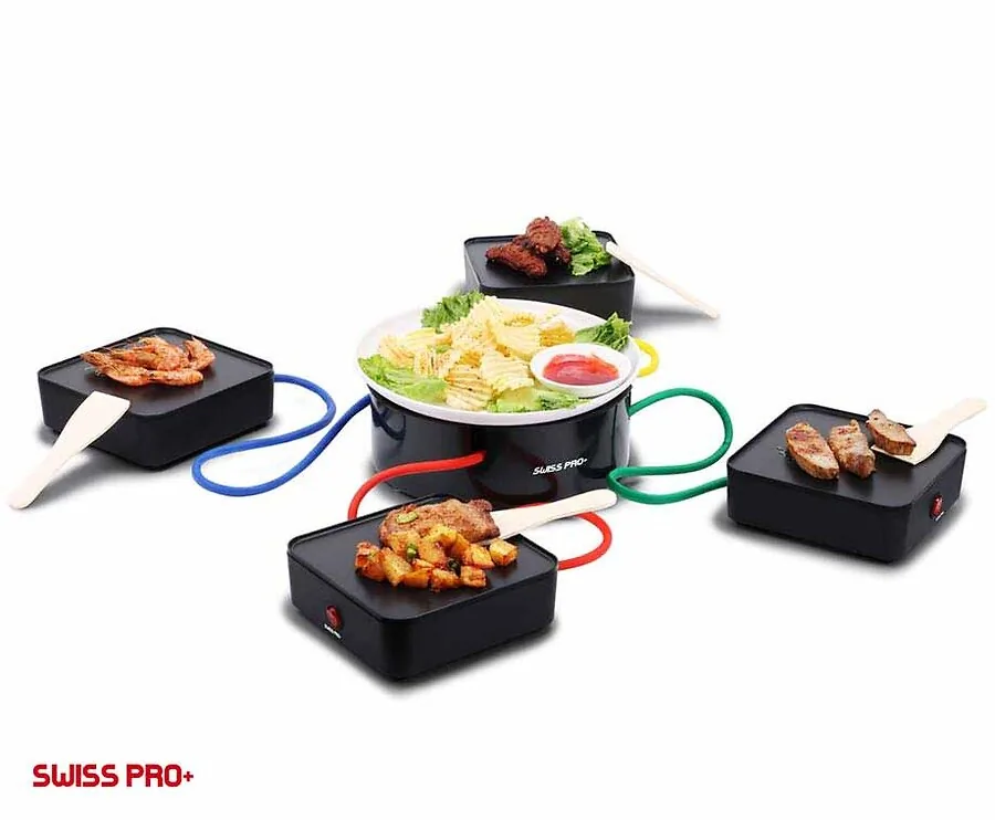 Tafelgrill Met 4 Afzonderlijke Bakplaten - De Gezellige Hit Van Dit Najaar!
