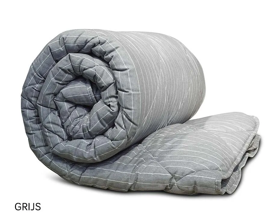 All-In-1 Hotel Dekbed Zonder Overtrek-Grijs-140 x 200 cm