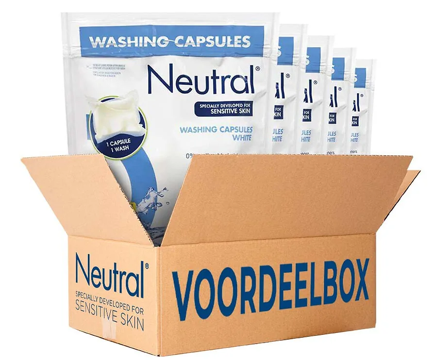 VOORDEEL BOX: Neutral Wasmiddel Caps - De Oplossing Voor De Gevoelige Huid!