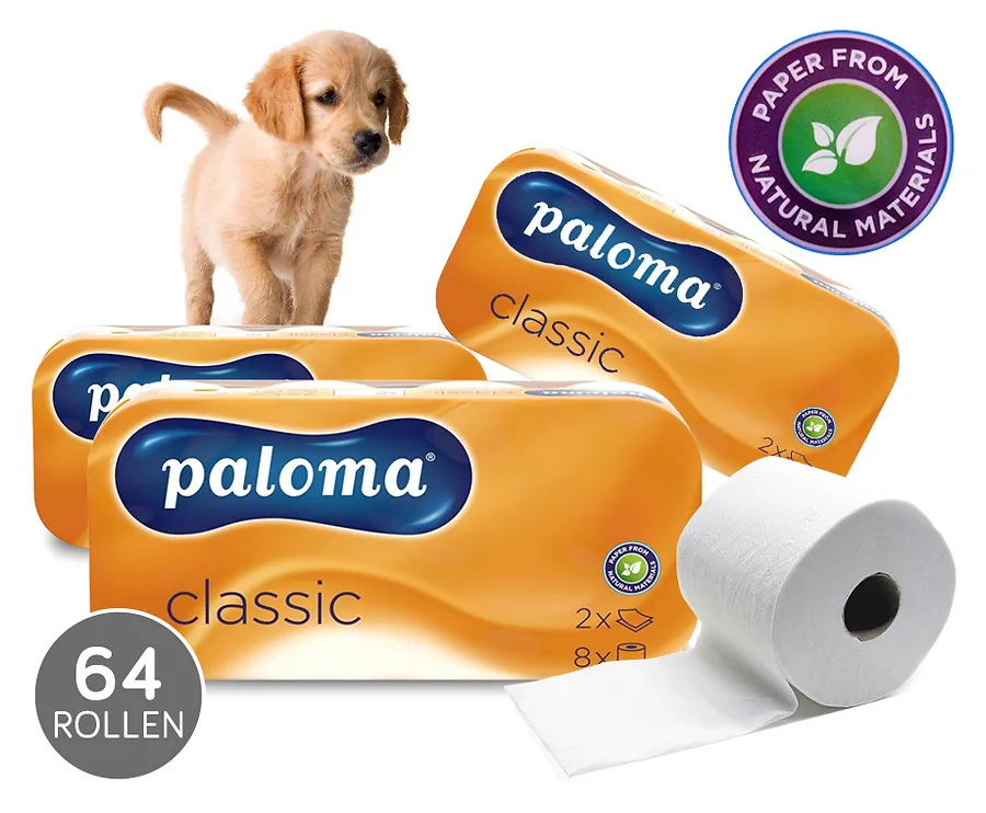 64 Rollen Paloma Toiletpapier - Ideaal Om Groots In Te Slaan!