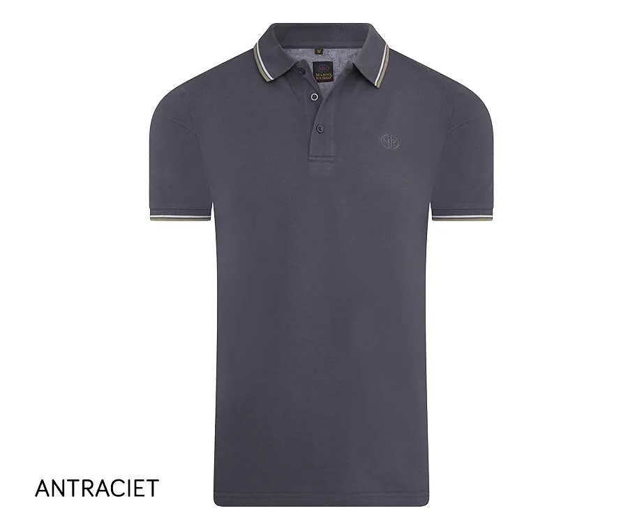 Mario Russo Polo-Antraciet-XL