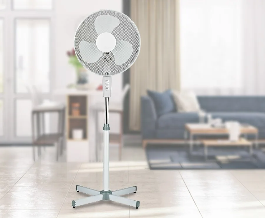 Luxe Staande Ventilator Met Kantelbare Kop - Onmisbaar Voor De Warme Dagen!