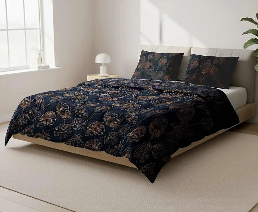 Eazy Dekbed Petals gestipt 140 x 200 cm met Kussenslopen