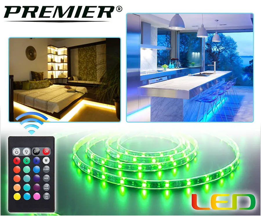 5 Meter Flexibele RGB Ledstrip - Veelzijdige Sfeerverlichting Voor Binnen & Buiten!