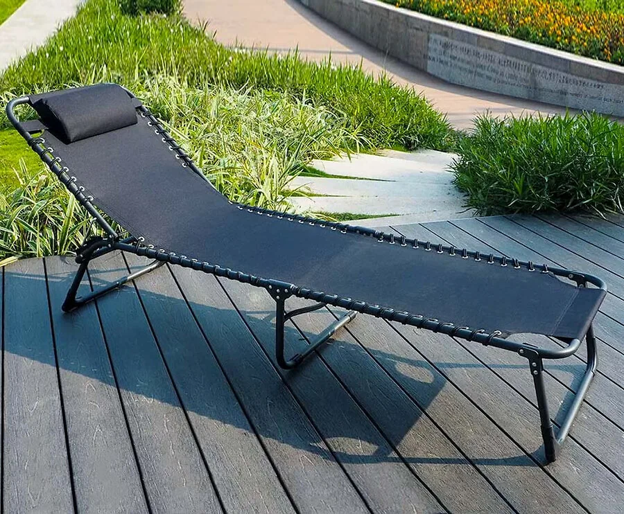 Opvouwbaar Loungebed - Ultiem Genieten In Je Tuin Of Op Het Strand!