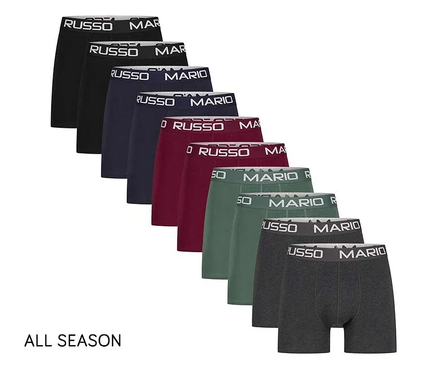 10-Pack Mario Russo Boxershorts All Season L