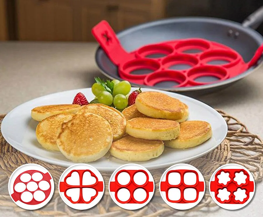 Siliconen Vormen Voor Blini’s, Pannenkoeken, Poffertjes En Eieren!