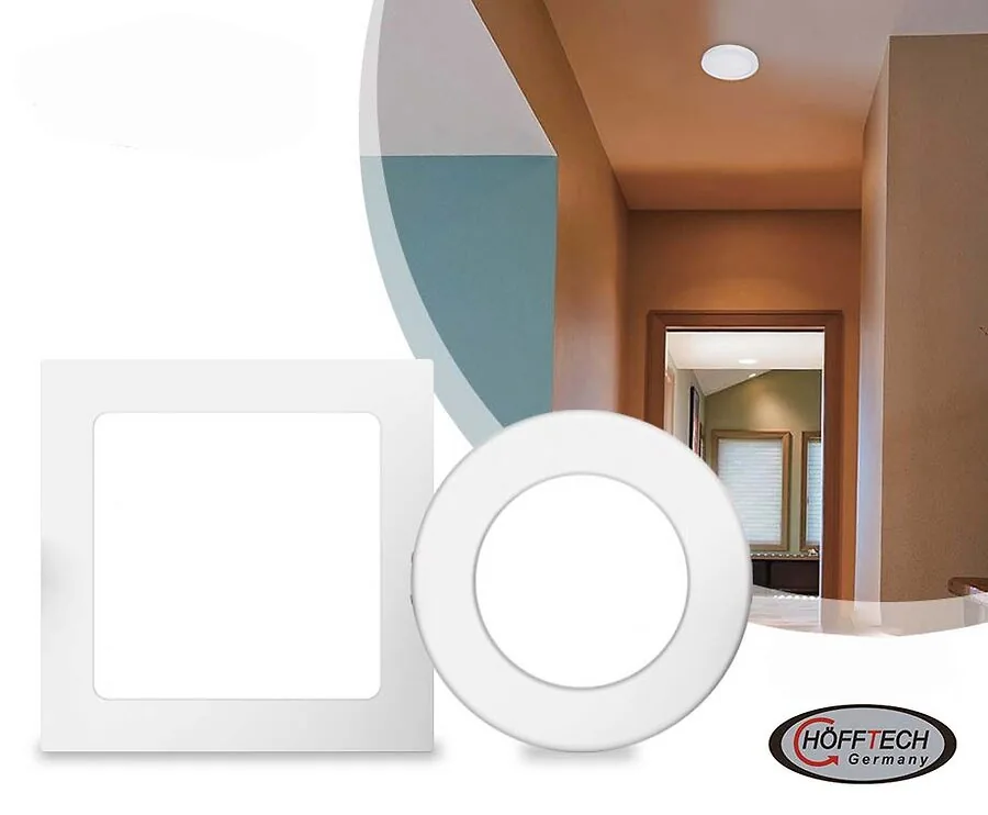 Inbouw Plafondlamp LED Rond Of Vierkant Model - Vandaag 1+1 GRATIS!
