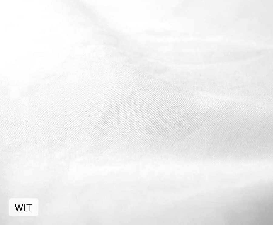100% Katoenen Hoeslaken Ademend En Fris - Wit - 90 x 200 cm
