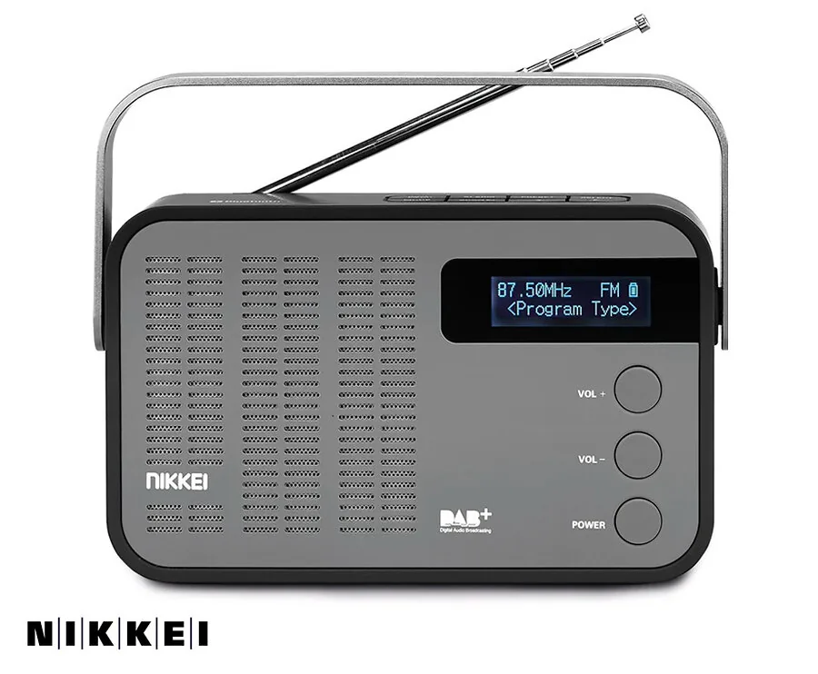 Nikkei Draagbare DAB+ Radio - Met Oplaadbare Batterij!