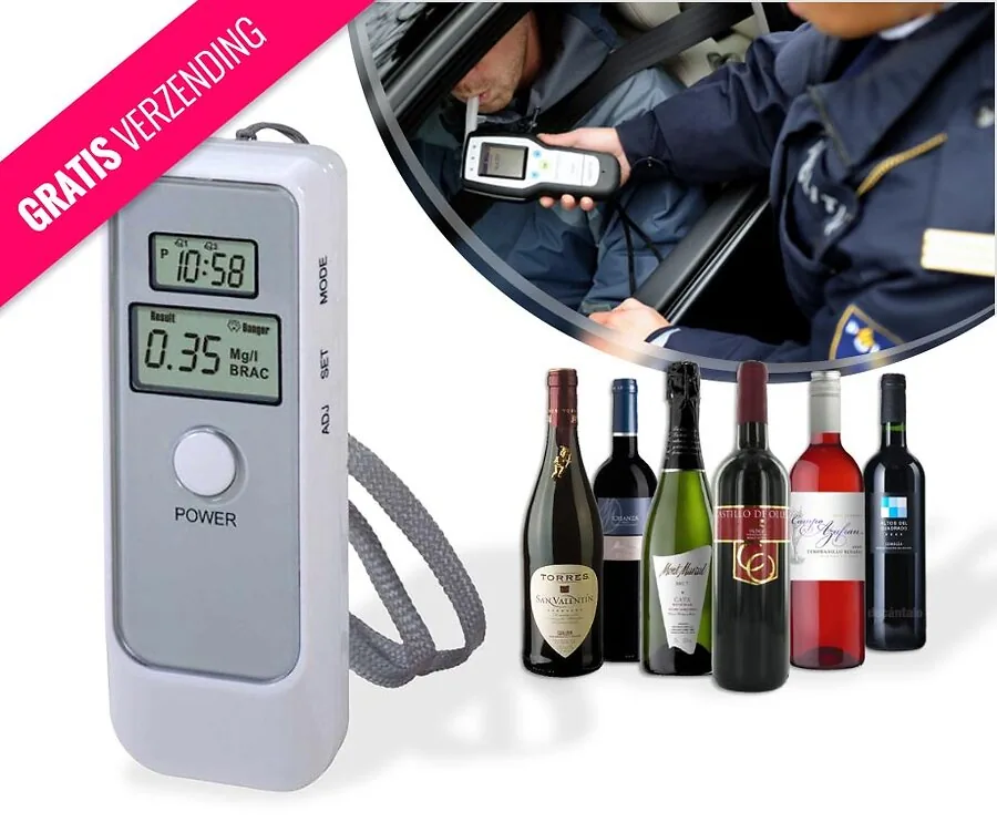 Digitale Alcoholtester -  Voorkom Onveilige Situaties & Bekeuringen!