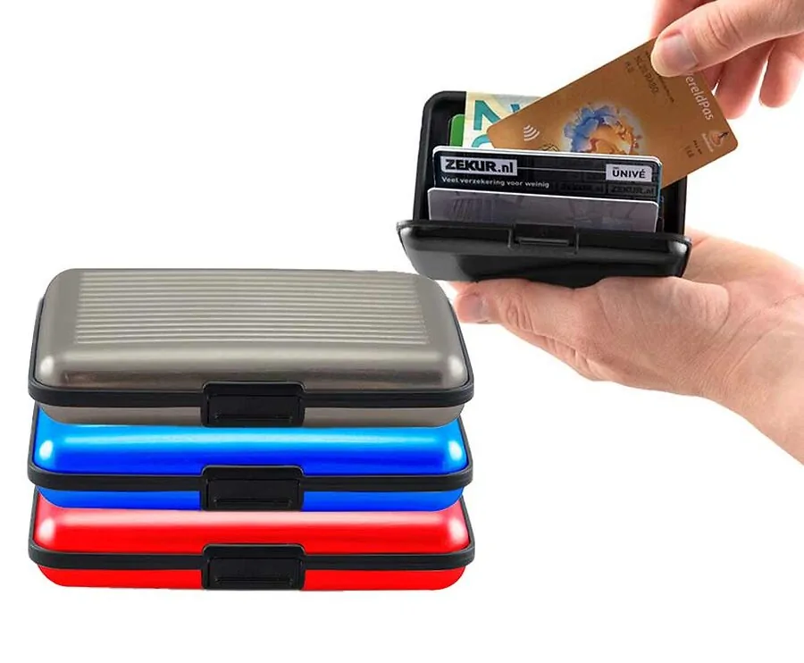 Aluminium Accordeon Wallet - Blokkeert RFID Scanners!