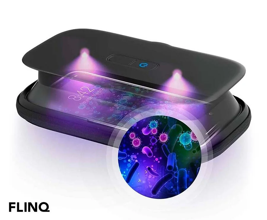 FlinQ UV Desinfectie Box - Steriliseer Je Smartphone, Pasjes En Sieraden!