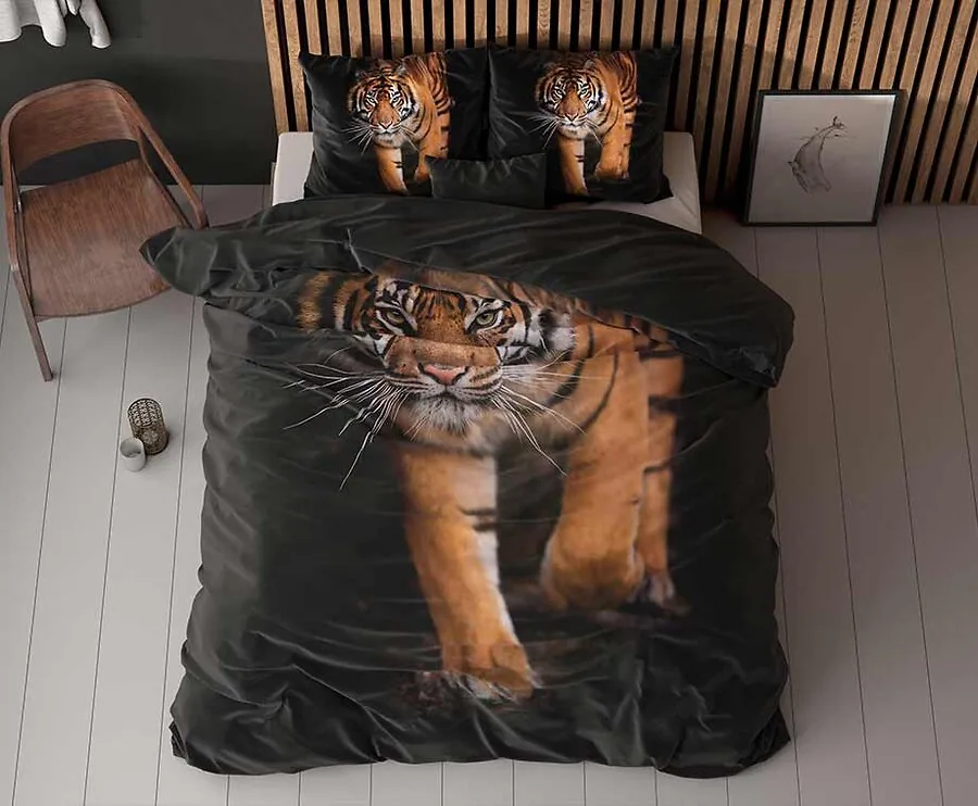Sleeptime Dekbedovertrek - Tiger Icon - 240 x 200/220 | lits-jumeaux