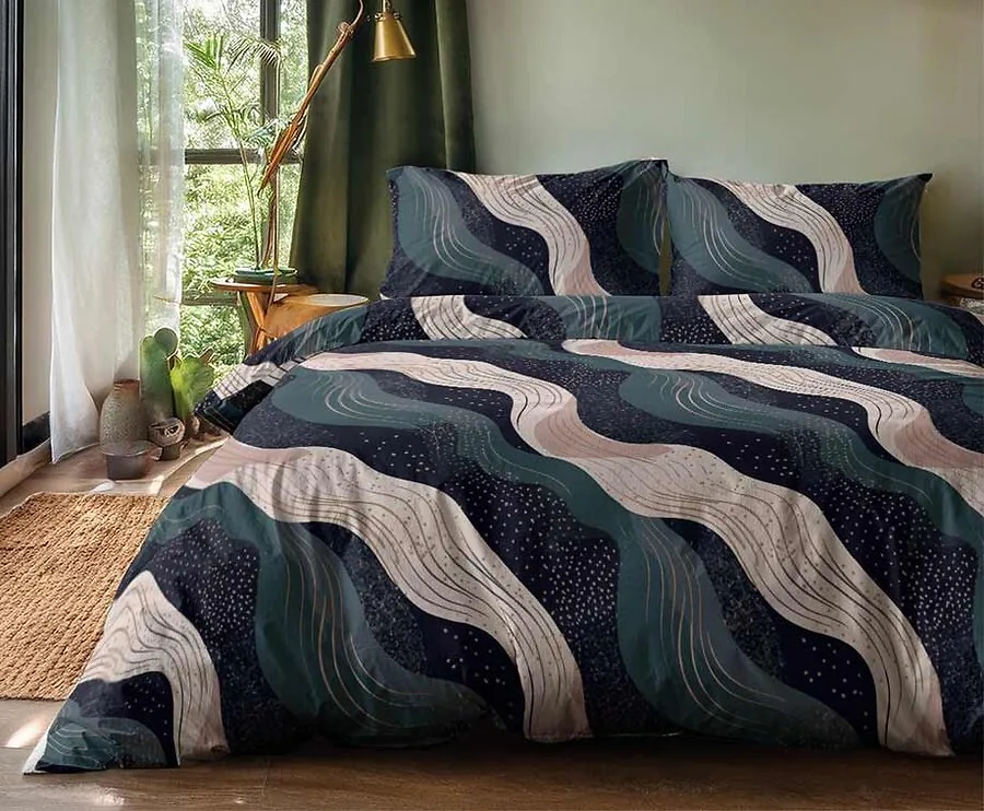 Zydante Swisstech Dekbedovertrek-Painted swirls-200 x 200/220 | 2-persoons