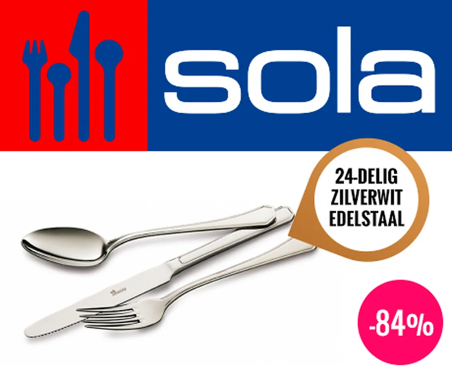 SOLA 6 Persoons / 24 Delige Bestek-Set - Milano