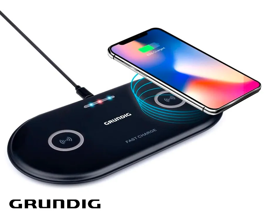 Grundig Laadstation - Draadloze Oplader Voor 2 Apparaten!