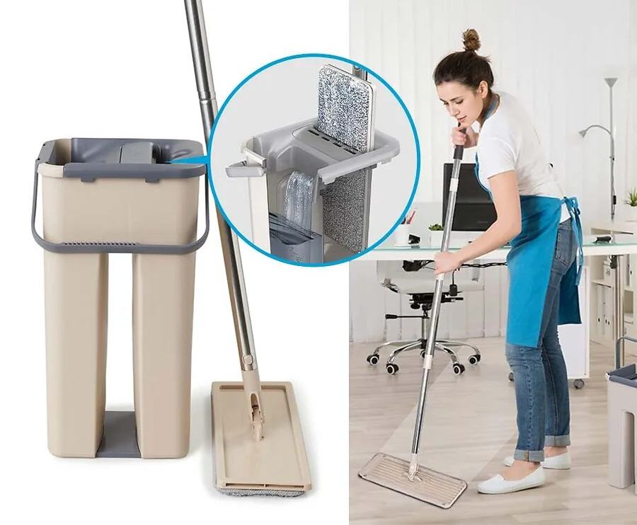 Umuzi Flat Mop - Met Zelfreinigend Mechanisme!
