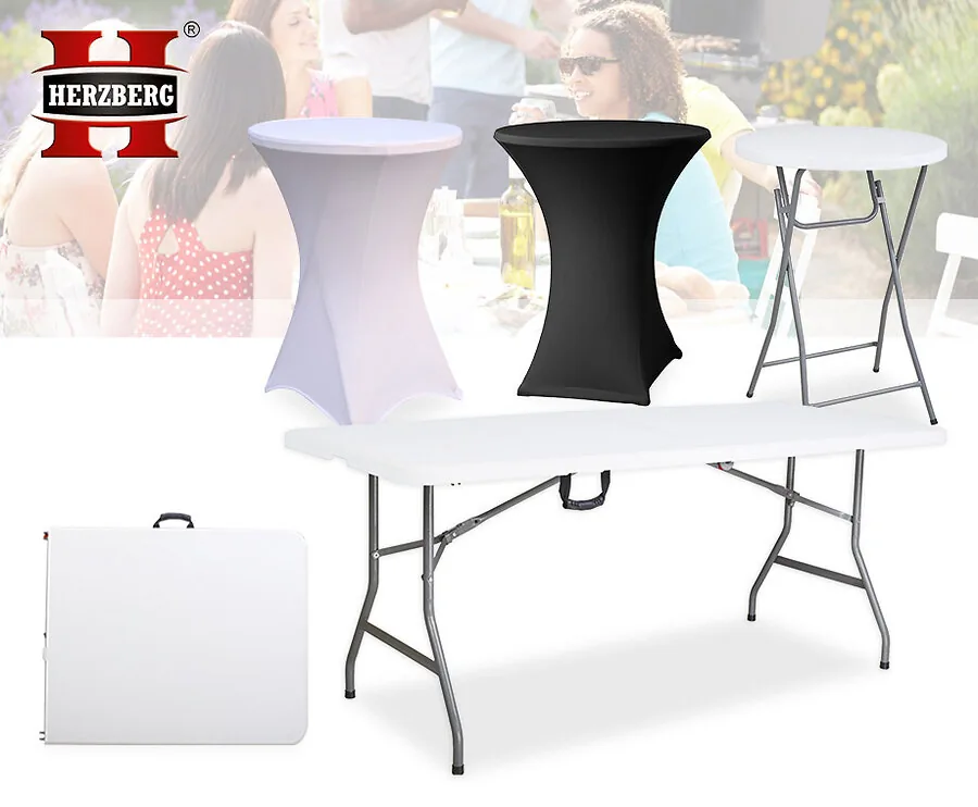 Herzberg Vouwtafel Of Vouwbank Met Handvat - Super Praktisch En Makkelijk Mee Te Nemen!