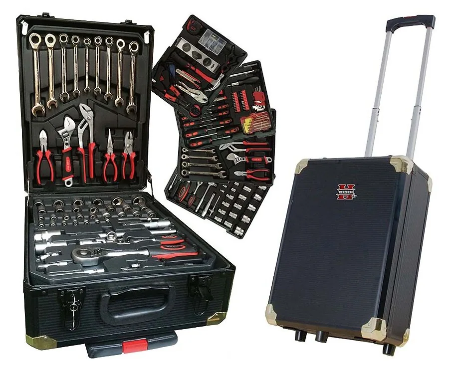 326-Delige Herzberg Gereedschapskist - 4 Trays Vol Gereedschap!