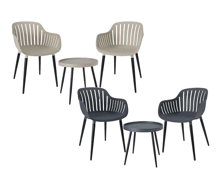 3-Delige Tuinset Met Tafel En Stoelen