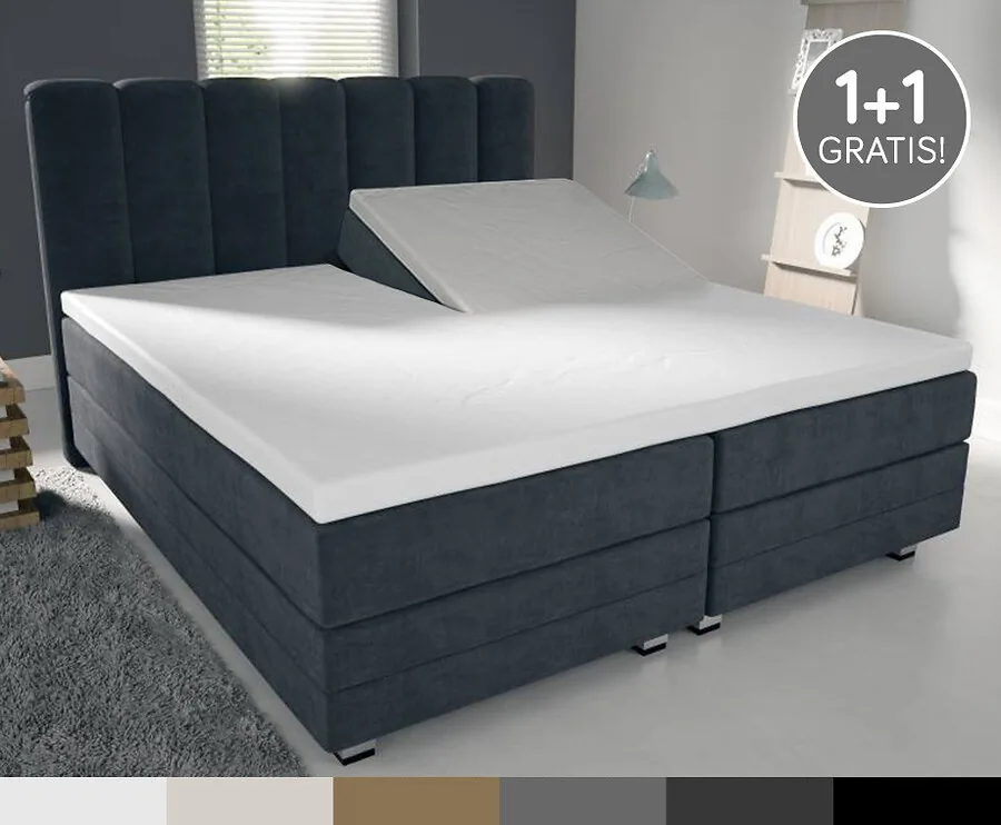 Splittopper Hoeslakens Van 100% Percal Katoen 1+1 GRATIS!