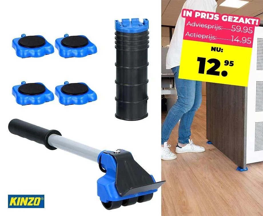 Kinzo Verhuisset Meubelroller - Gemakkelijk Zware Spullen Verplaatsen!