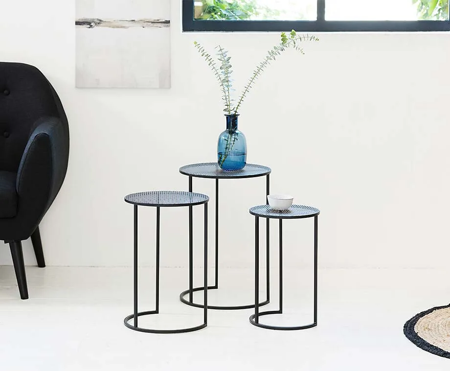 Set Van 3 Viggo Lifa Living Bijzettafels - Verschillende Opstellingen En Ontwerpideeën Mogelijk!